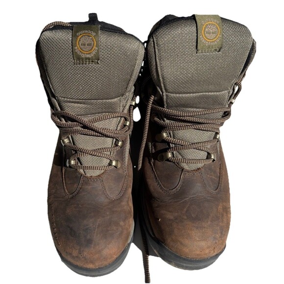 Timberland Hiking Boots 15130 Size 12 TimberDry Waterproof Brown Leather, Sz 9W - Picture 1 of 10